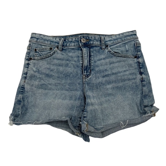 American Eagle Next Level Stretch Cut Off Jean Shorts Size 14 Women's - Picture 1 of 7